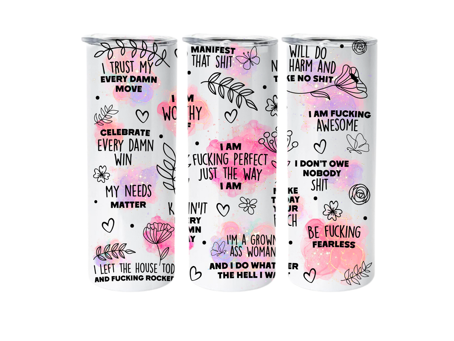 Cussing Affirmations 20oz Tumbler